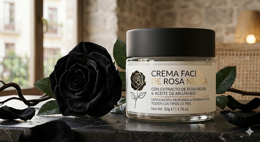 Crema facial  bioactiva con ROSA NEGRA